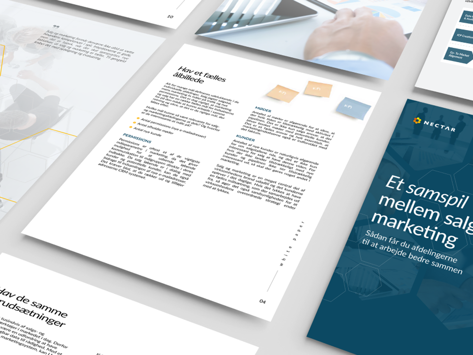 Whitepaper om sammenspillet mellem salg og marketing.